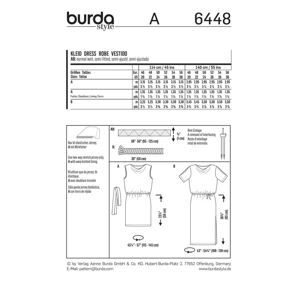6448 - Burda Style - Crafty Mart