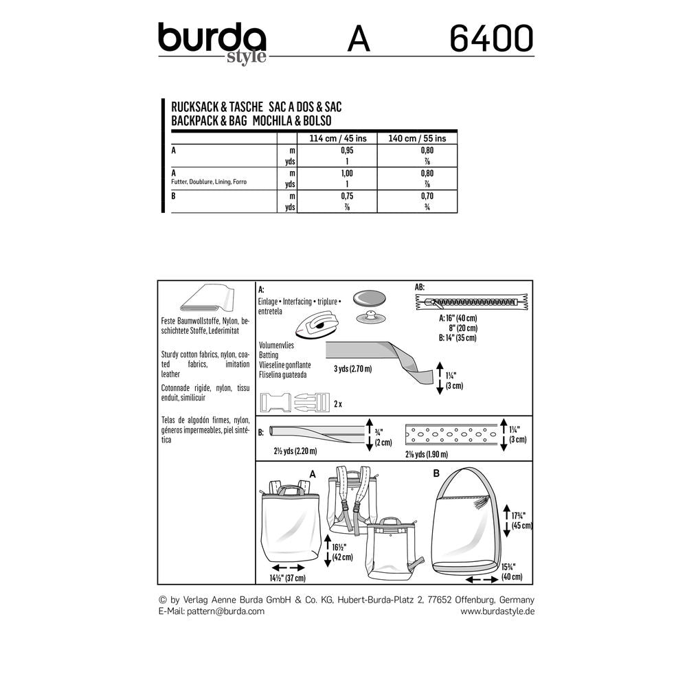 6400 - Burda Style - Crafty Mart