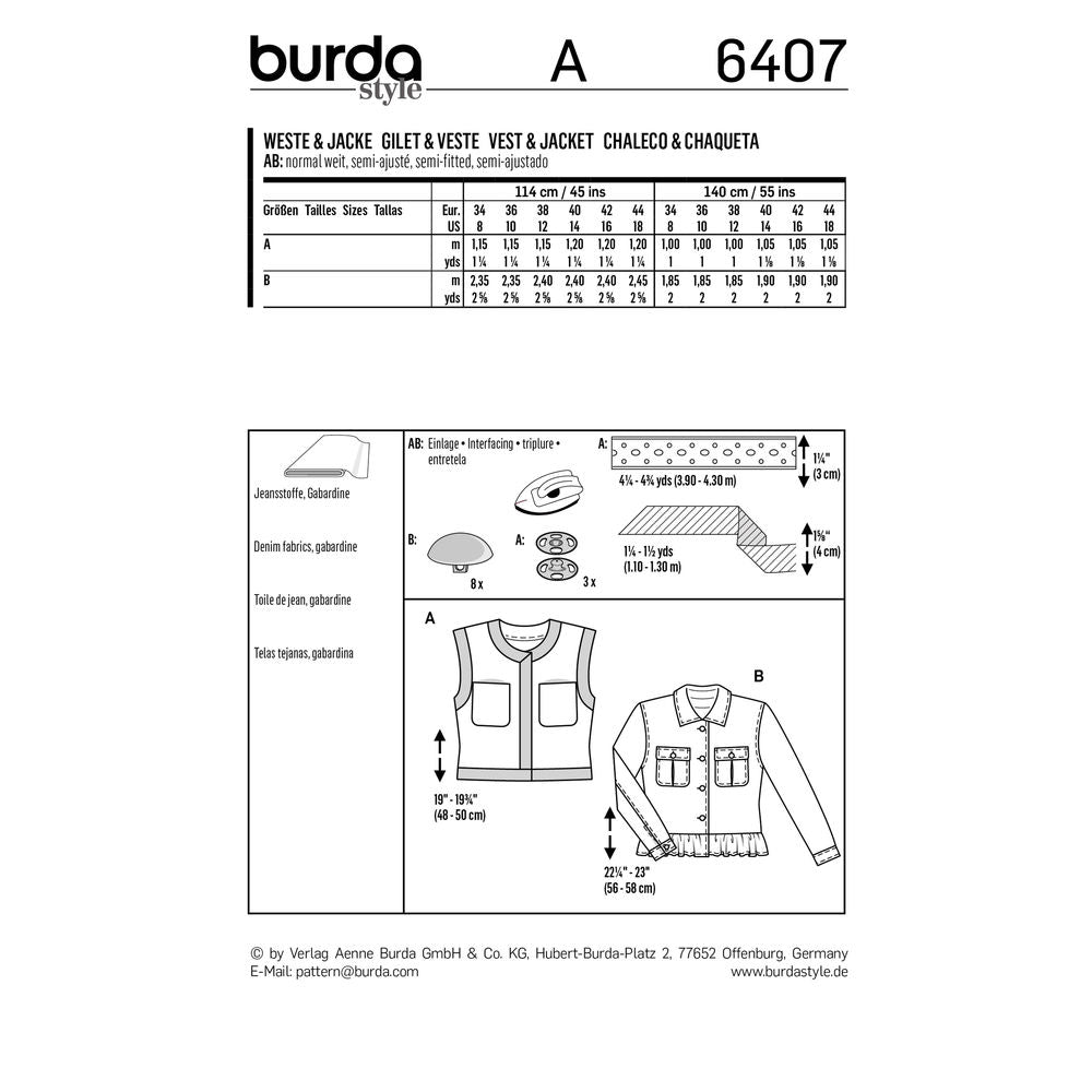 6407 - Burda Style - Crafty Mart