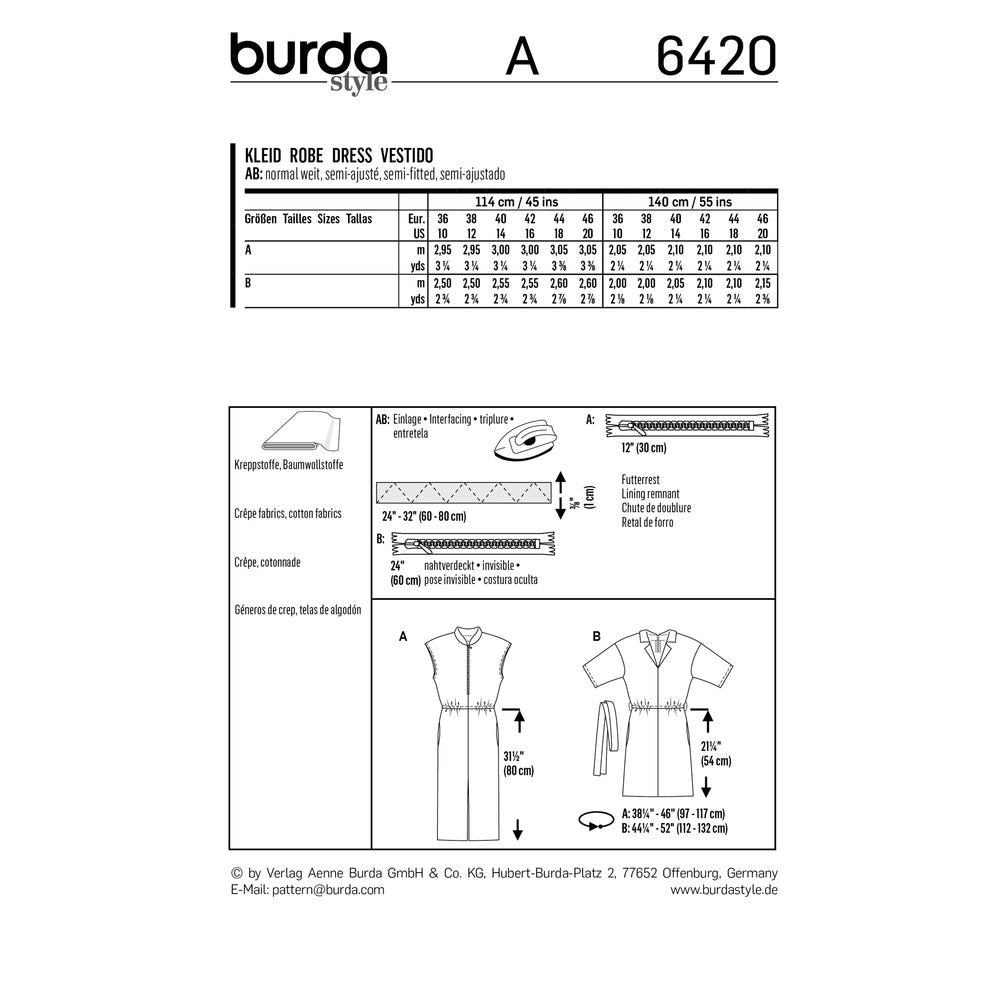6420 - Burda Style - Crafty Mart