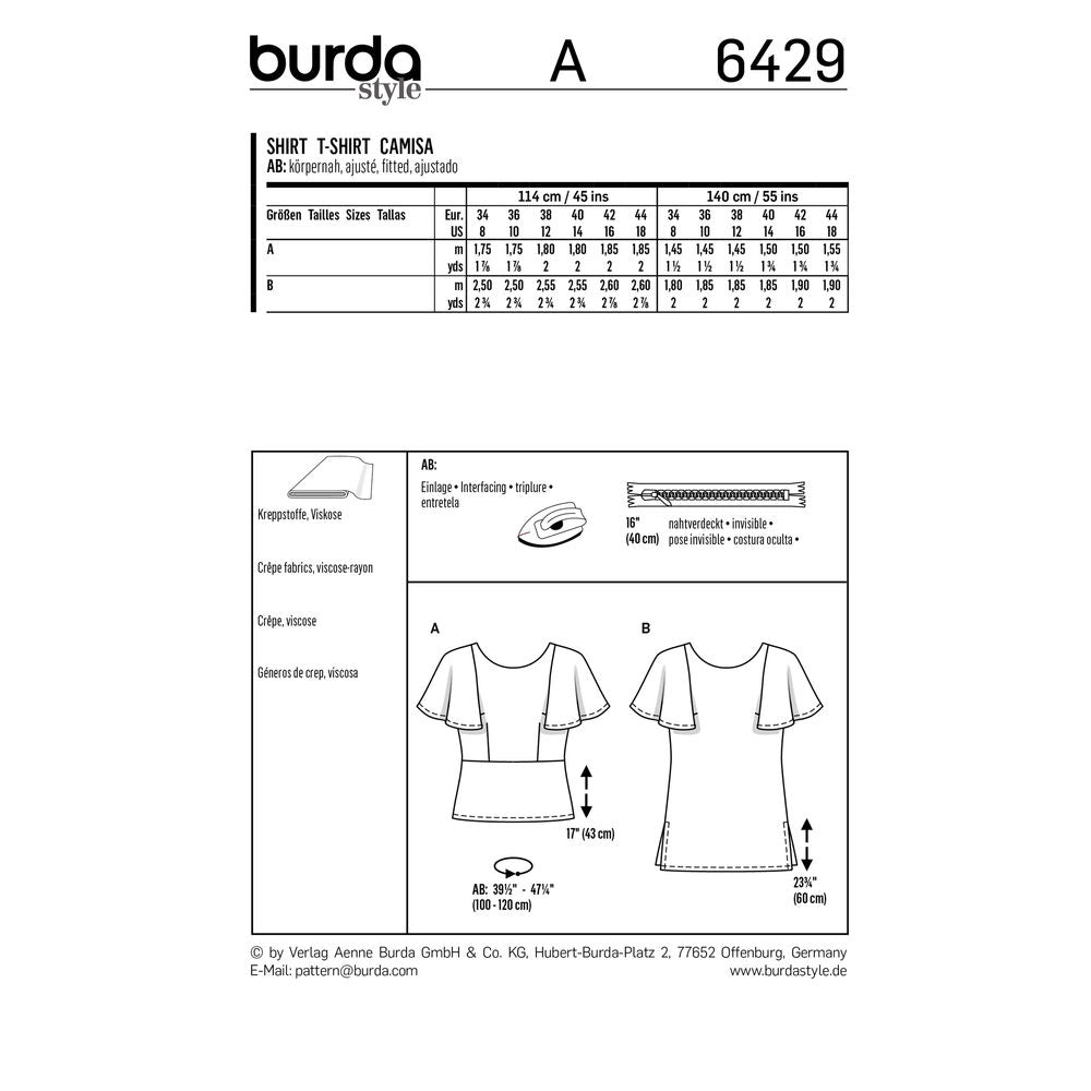 6429 - Burda Style - Crafty Mart