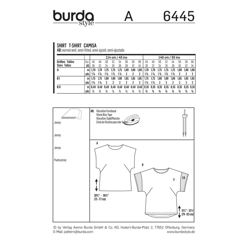 6445 - Burda Style - Crafty Mart