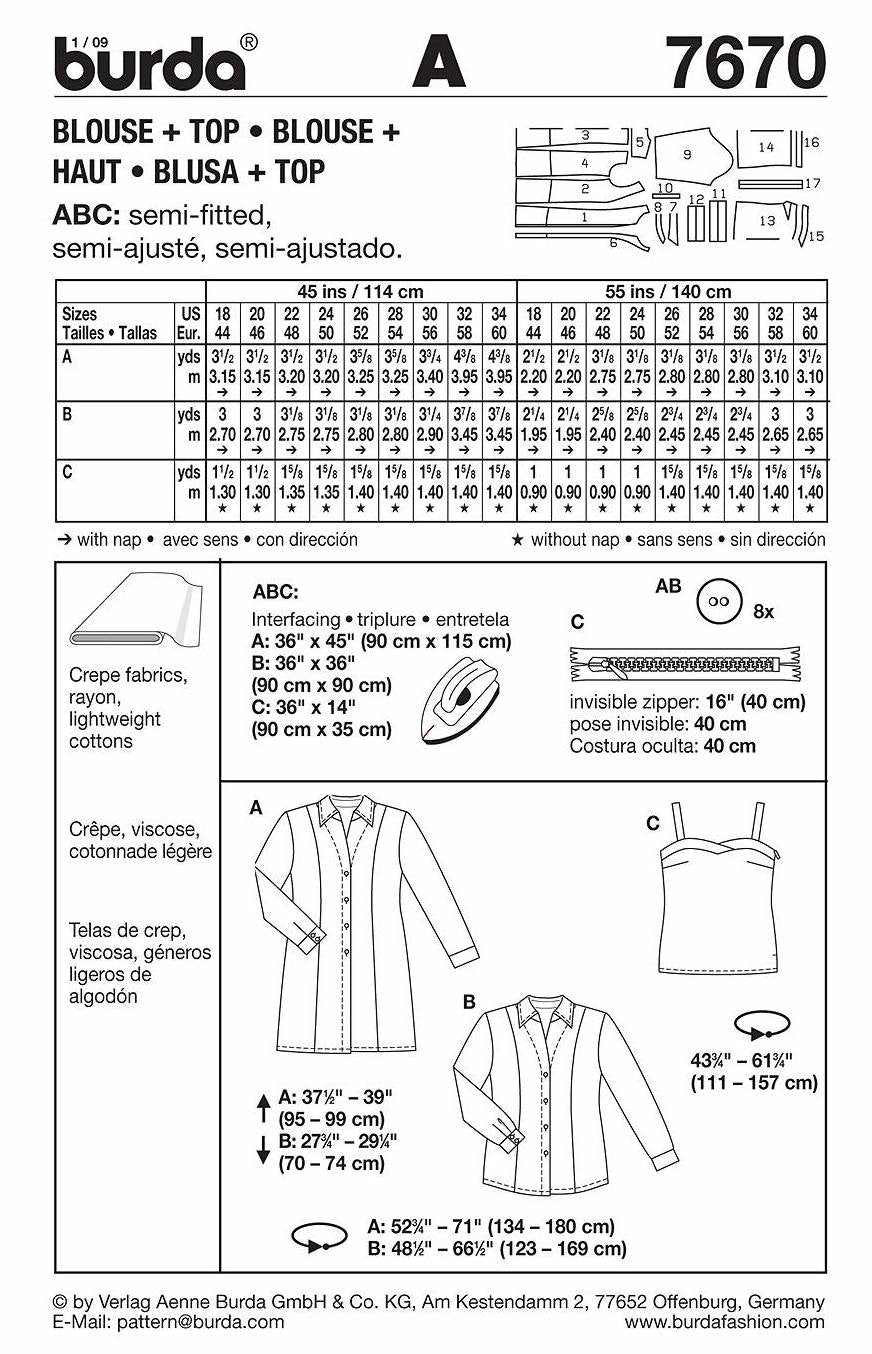 7670 - Burda Style - Crafty Mart