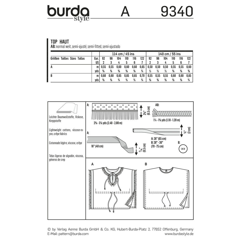 9340 - Burda Style - Crafty Mart