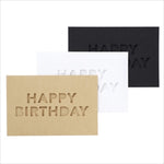 Set de 3 mini tarjetas Happy Birthday - Crafty Mart