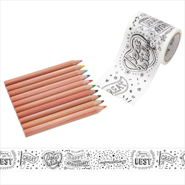 Cinta Adhesiva Coloreable, paquete con 10 colores #ZC03D - Crafty Mart